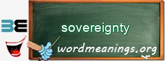 WordMeaning blackboard for sovereignty